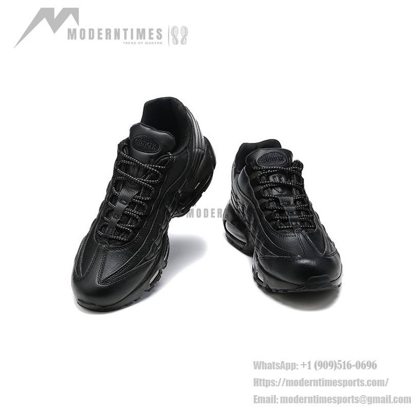 Nike Air Max 95 Essential 'Triple Black 20/23' CI3705-001 メンズ用オールブラックランニングシューズ Nike Air Max 95 Essential 'Triple Black 20/23' メンズ用エアクッションテクノロジー付きランニングシューズ