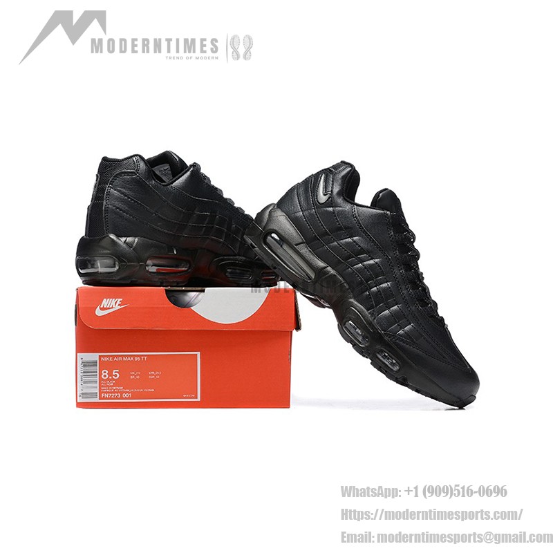 Nike Air Max 95 Essential 'Triple Black 20/23' CI3705-001 メンズ用オールブラックランニングシューズ Nike Air Max 95 Essential 'Triple Black 20/23' メンズ用エアクッションテクノロジー付きランニングシューズ