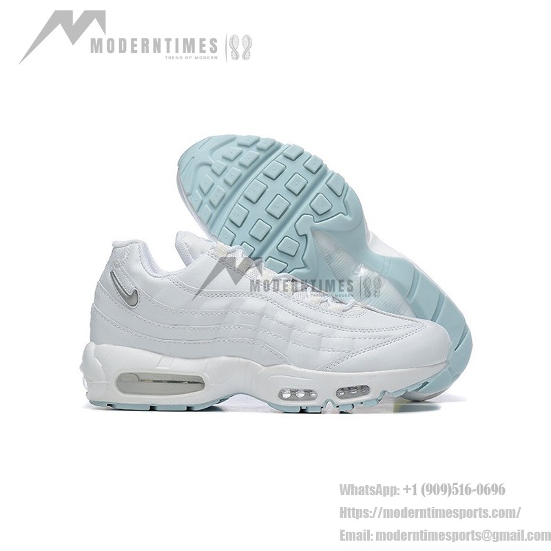 Nike Air Max 95 'Jewel - White' FN7273-100 プレミアムホワイトランニングシューズ Nike Air Max 95 'Jewel - White' メンズランニングシューズ、エアマックスクッション、ジュエルスウッシュ付き
