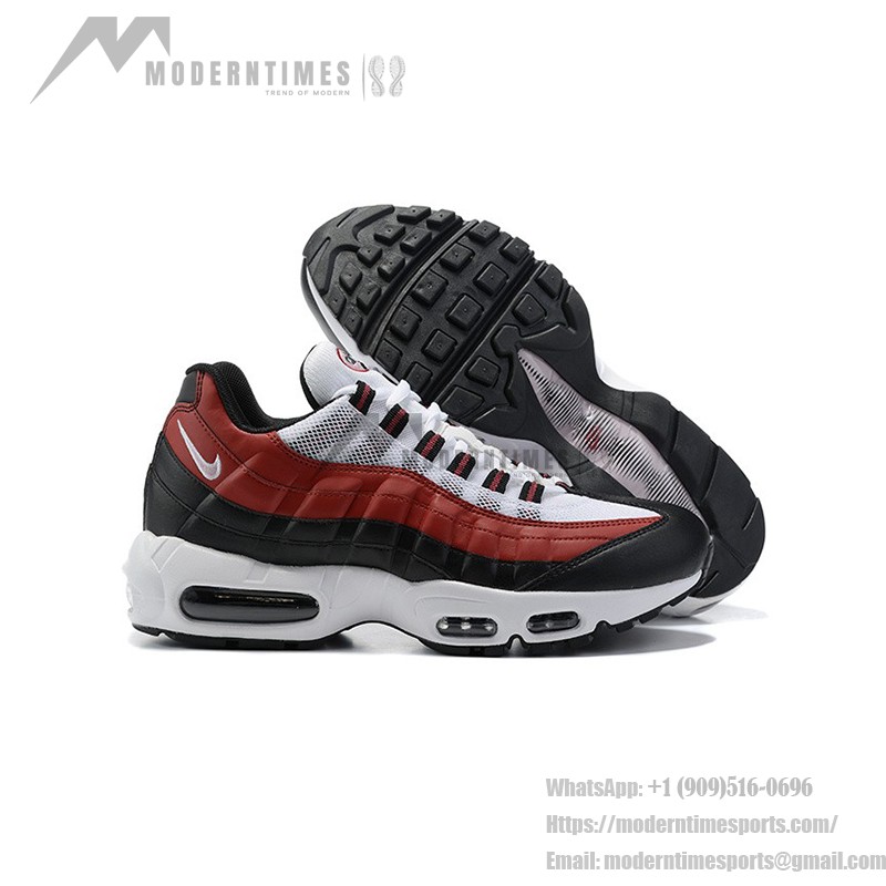 Nike Air Max 95 GS Bordeaux CJ3906-104 レッド&ブラック スニーカー Nike Air Max 95 GS Bordeaux CJ3906-104 レッド&ブラック スニーカー 側面図