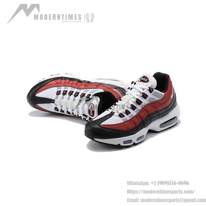 Nike Air Max 95 GS Bordeaux CJ3906-104 レッド&ブラック スニーカー Nike Air Max 95 GS Bordeaux CJ3906-104 レッド&ブラック スニーカー 側面図