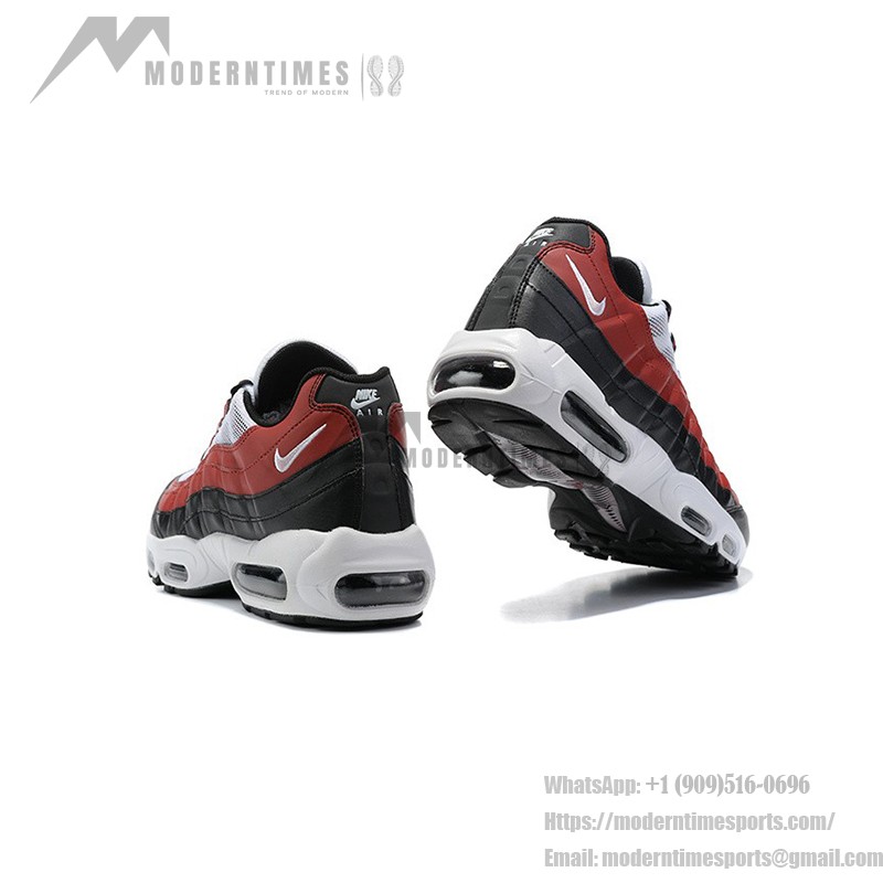 Nike Air Max 95 GS Bordeaux CJ3906-104 レッド&ブラック スニーカー Nike Air Max 95 GS Bordeaux CJ3906-104 レッド&ブラック スニーカー 側面図