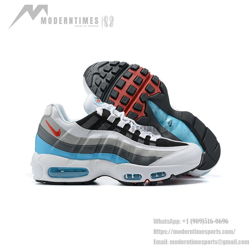 Nike Air Max 95 Glass Blue CV6971-100 グラデーション ブルー スニーカー Nike Air Max 95 Glass Blue CV6971-100 グラデーション ブルー スニーカー 側面図