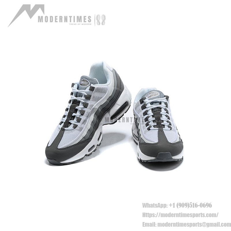 Nike Air Max 95 Grey Fog CT1268-001 Grey and White Sneakers Nike Air Max 95 Grey Fog CT1268-001 Grey and White Sneakers Side View