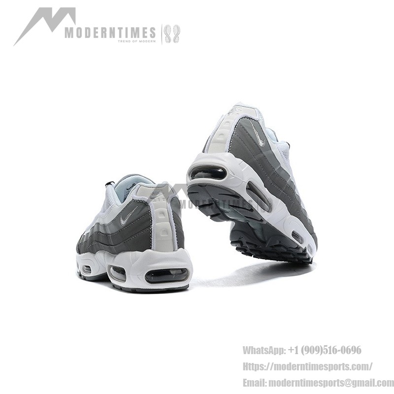 Nike Air Max 95 Grey Fog CT1268-001 Grey and White Sneakers Nike Air Max 95 Grey Fog CT1268-001 Grey and White Sneakers Side View