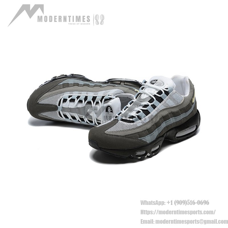 Nike Air Max 95 'Grey Jewel' クラシックグレー レトロ スニーカー - 快適なクッション性と多用途性 Nike Air Max 95 'Grey Jewel' クラシックグレー レトロ スニーカー