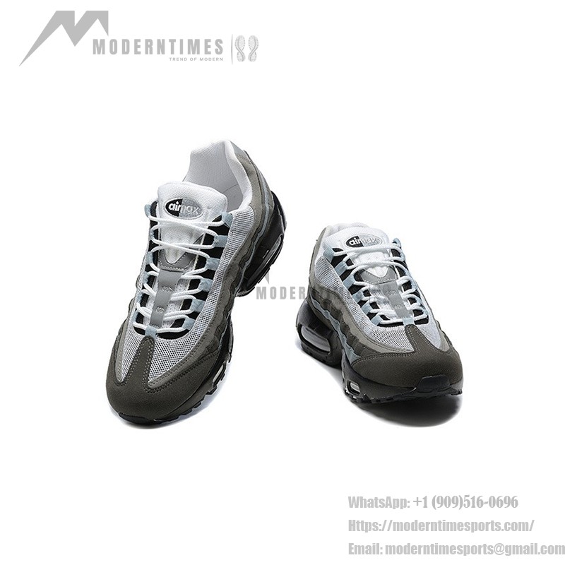 Nike Air Max 95 'Grey Jewel' クラシックグレー レトロ スニーカー - 快適なクッション性と多用途性 Nike Air Max 95 'Grey Jewel' クラシックグレー レトロ スニーカー