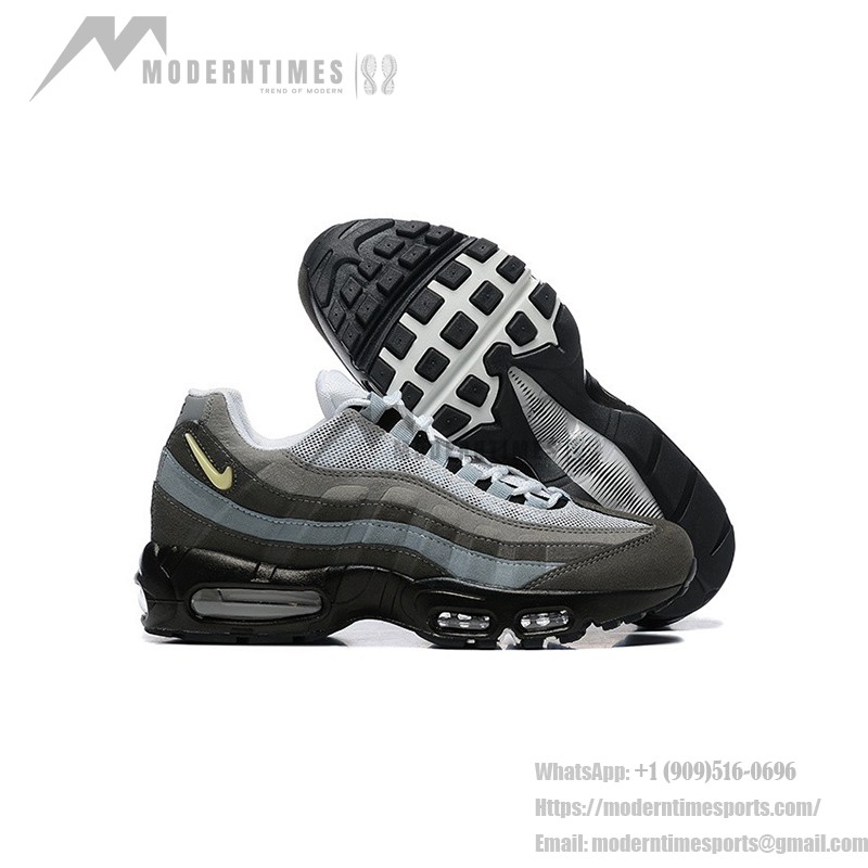 Nike Air Max 95 'Grey Jewel' クラシックグレー レトロ スニーカー - 快適なクッション性と多用途性 Nike Air Max 95 'Grey Jewel' クラシックグレー レトロ スニーカー
