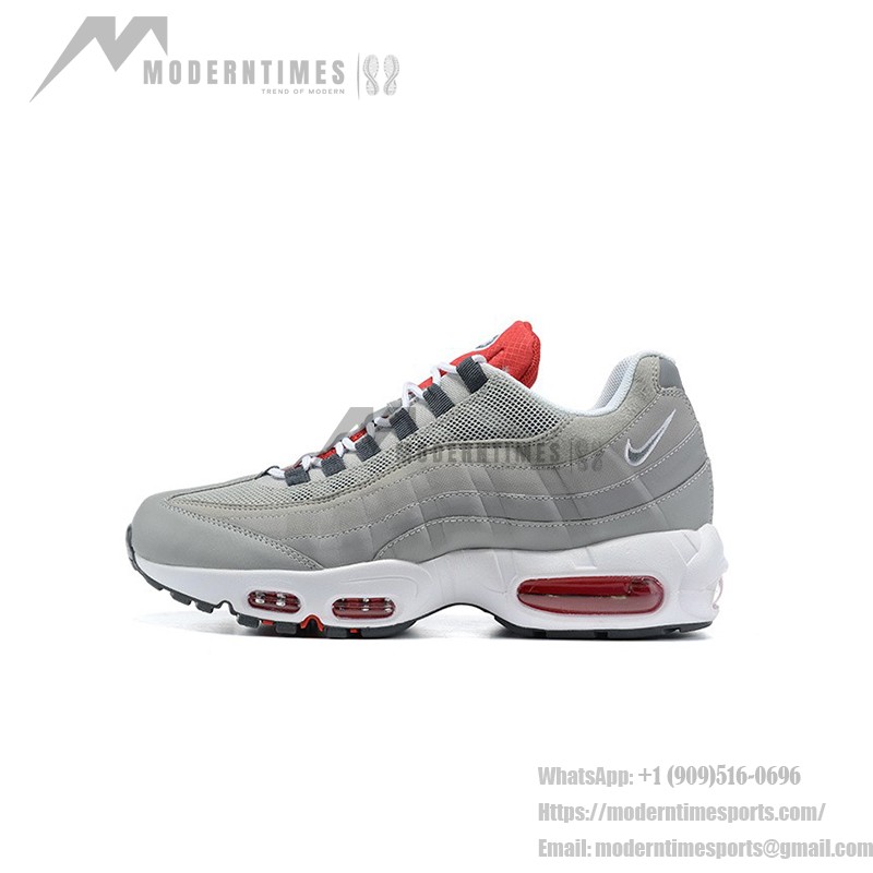 Nike Air Max 95 Grey USA DB0250-001 グレー&レッド スニーカー Nike Air Max 95 Grey USA DB0250-001 グレー&レッド スニーカー 側面図
