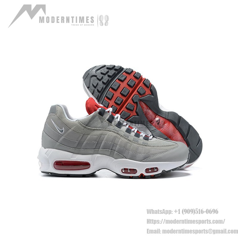 Nike Air Max 95 Grey USA DB0250-001 グレー&レッド スニーカー Nike Air Max 95 Grey USA DB0250-001 グレー&レッド スニーカー 側面図