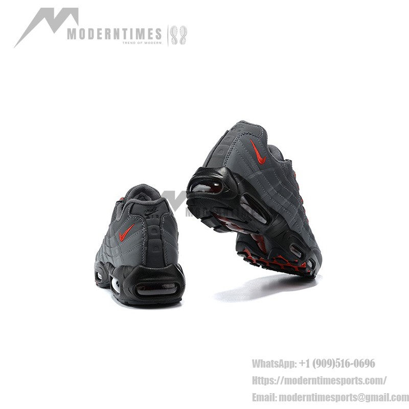 Nike Air Max 95 Iron Grey DC4115-002 グレー&レッド スニーカー Nike Air Max 95 Iron Grey DC4115-002 グレー&レッド スニーカー 側面図