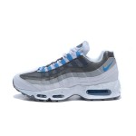 Nike Air Max 95 609048-108 ホワイト、グレー、ブルー スニーカー Nike Air Max 95 609048-108 ホワイト、グレー、ブルー スニーカー 側面図