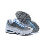 Nike Air Max 95 609048-108 ホワイト、グレー、ブルー スニーカー Nike Air Max 95 609048-108 ホワイト、グレー、ブルー スニーカー 側面図