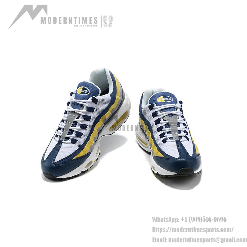 Nike Air Max 95 Michigan CZ0191-400 ブルー、イエロー、グレー スニーカー Nike Air Max 95 Michigan CZ0191-400 ブルー、イエロー、グレー スニーカー 側面図