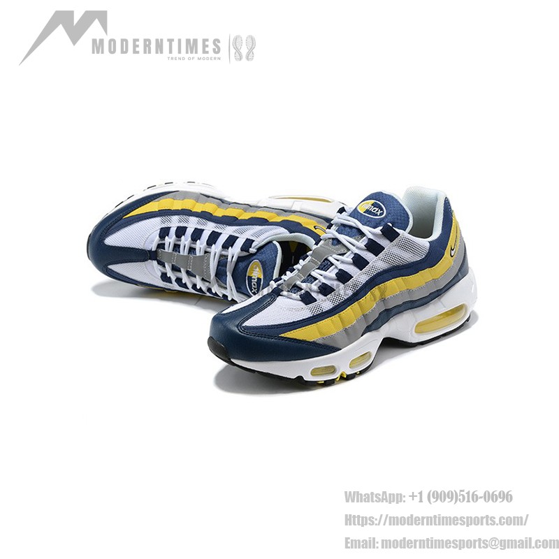 Nike Air Max 95 Michigan CZ0191-400 ブルー、イエロー、グレー スニーカー Nike Air Max 95 Michigan CZ0191-400 ブルー、イエロー、グレー スニーカー 側面図