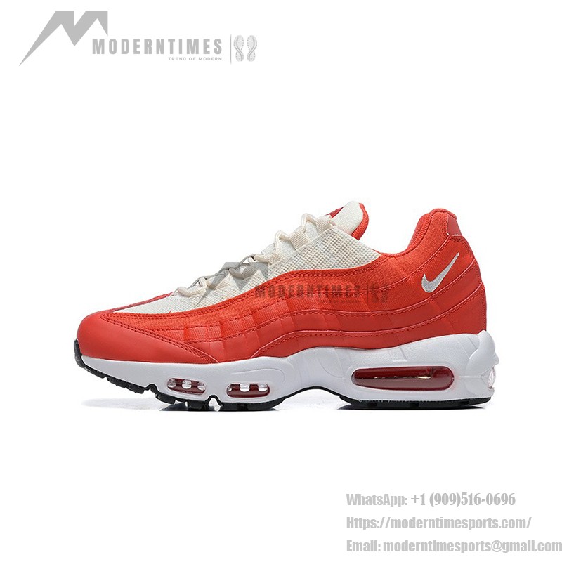 Nike Air Max 95 'Mystic Red' クラシックレッドレトロスニーカー - クッション性と多用途なストリートスタイル Nike Air Max 95 'Mystic Red' クラシックレッドレトロスニーカー