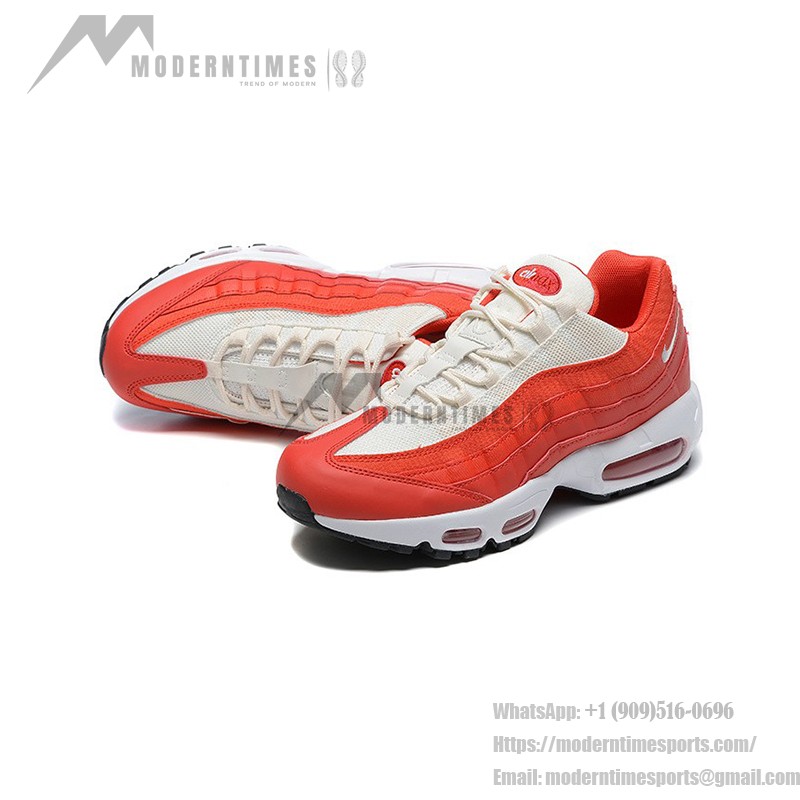 Nike Air Max 95 'Mystic Red' クラシックレッドレトロスニーカー - クッション性と多用途なストリートスタイル Nike Air Max 95 'Mystic Red' クラシックレッドレトロスニーカー