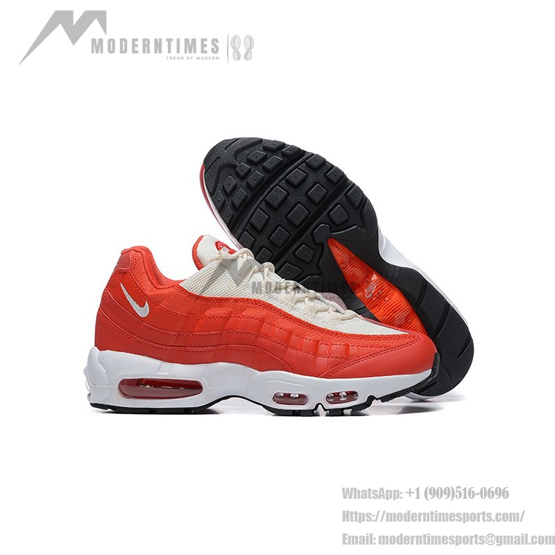 Nike Air Max 95 'Mystic Red' クラシックレッドレトロスニーカー - クッション性と多用途なストリートスタイル Nike Air Max 95 'Mystic Red' クラシックレッドレトロスニーカー