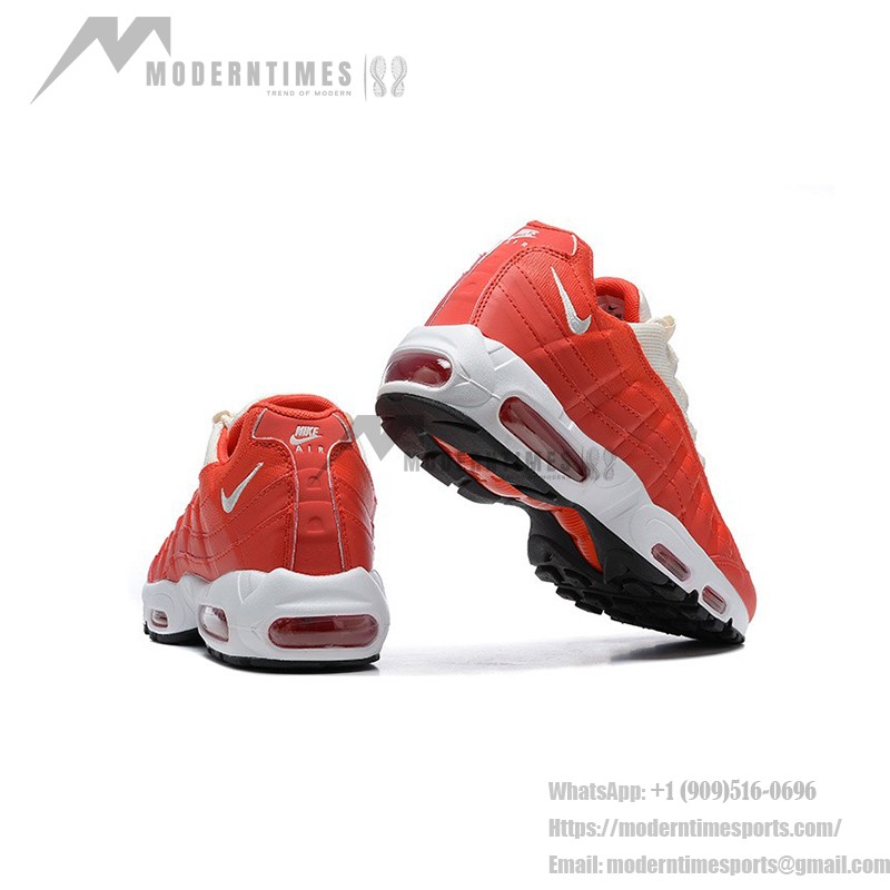Nike Air Max 95 'Mystic Red' クラシックレッドレトロスニーカー - クッション性と多用途なストリートスタイル Nike Air Max 95 'Mystic Red' クラシックレッドレトロスニーカー