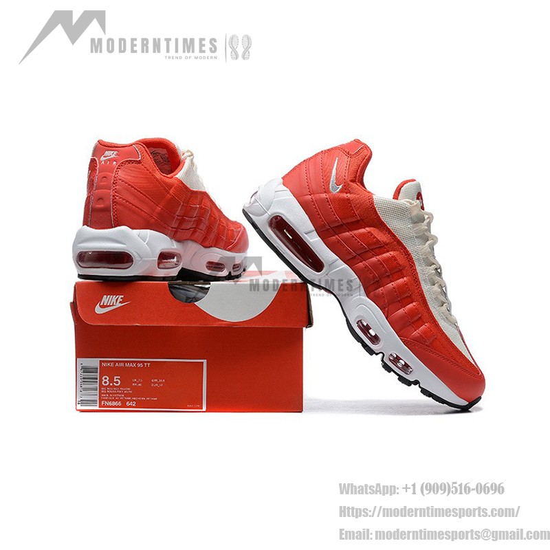Nike Air Max 95 'Mystic Red' クラシックレッドレトロスニーカー - クッション性と多用途なストリートスタイル Nike Air Max 95 'Mystic Red' クラシックレッドレトロスニーカー