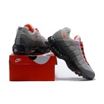 Nike Air Max 95 OG AT2865-100 グレー&ソーラーレッド スニーカー Nike Air Max 95 OG AT2865-100 グレー&ソーラーレッド スニーカー 側面図