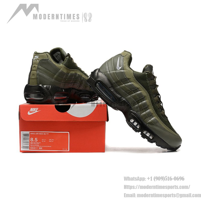 ナイキ エア マックス 95 DZ4511-300 オリーブ リフレクティブ スニーカー - スタイリッシュ&快適 エアクッション技術を備えたナイキ エア マックス 95 DZ4511-300 オリーブ リフレクティブ スニーカー