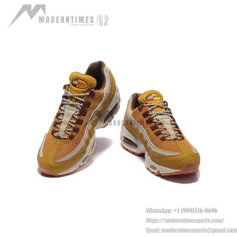 Nike Air Max 95 Premium Wheat Pack 538416-700 スニーカー ウィート、ブラウン、クリームカラーの Nike Air Max 95 Premium Wheat Pack 538416-700 スニーカー