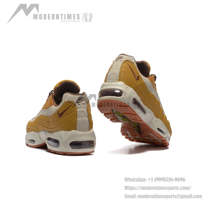 Nike Air Max 95 Premium Wheat Pack 538416-700 スニーカー ウィート、ブラウン、クリームカラーの Nike Air Max 95 Premium Wheat Pack 538416-700 スニーカー