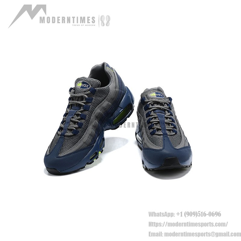 Nike Air Max 95 Seahawks DA1504-400 スニーカー ブルー、グレー、ネオングリーンのNike Air Max 95 Seahawks DA1504-400 スニーカー