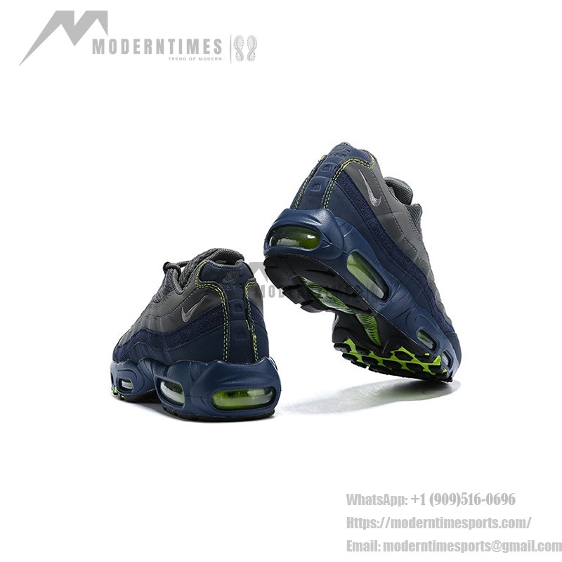 Nike Air Max 95 Seahawks DA1504-400 スニーカー ブルー、グレー、ネオングリーンのNike Air Max 95 Seahawks DA1504-400 スニーカー