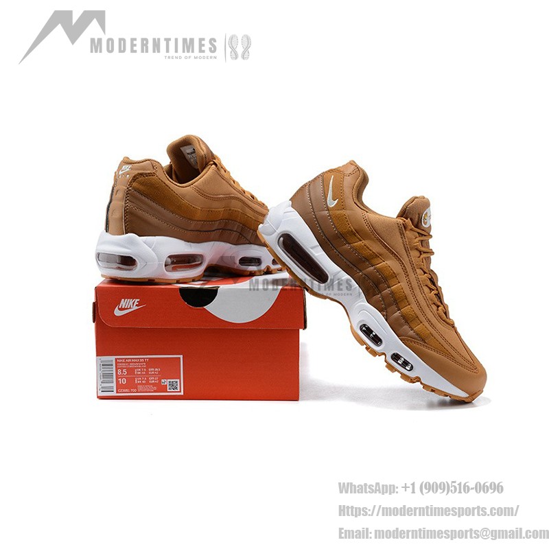 Nike Air Max 95 Wheat Brown CZ3951-700 スニーカー アイコニックなクッショニングとアーストーンのNike Air Max 95 Wheat Brown CZ3951-700 スニーカー