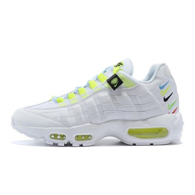 グローバルスタイル：Nike Air Max 95 Worldwide CV9030-100 ホワイト＆グリーンマルチカラースニーカー - 快適さとファッションの完璧な融合