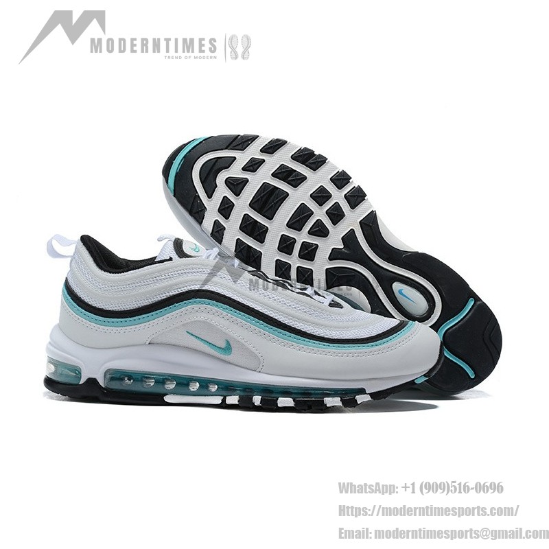 Nike Air Max 97 "Aurora Green" CZ3574-130 – Stylish White and Green Sneakers Nike Air Max 97 "Aurora Green" CZ3574-130 – White and Green Sneakers with Full-Length Air Cushioning