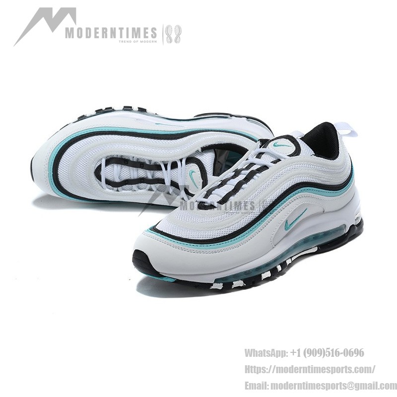 Nike Air Max 97 "Aurora Green" CZ3574-130 – Stylish White and Green Sneakers Nike Air Max 97 "Aurora Green" CZ3574-130 – White and Green Sneakers with Full-Length Air Cushioning