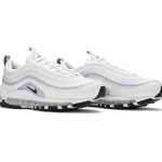 Nike Air Max 97 "Ghost" CZ6087-102 - Sleek White Sneakers with Lavender Accents Nike Air Max 97 "Ghost" CZ6087-102 - White and Lavender Sneakers
