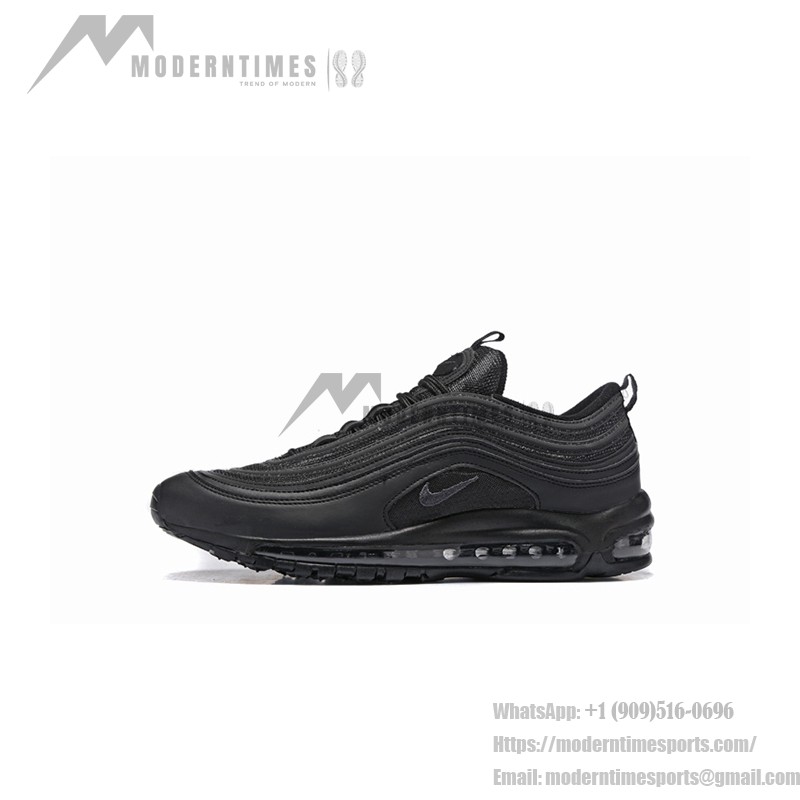 Nike Air Max 97 Triple Black - All-Black Sleek Sneakers Nike Air Max 97 Triple Black DH8016-002 with Full-Length Air Cushioning