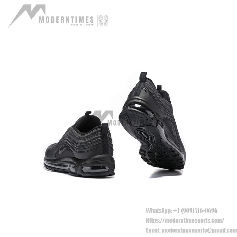 Nike Air Max 97 Triple Black - All-Black Sleek Sneakers Nike Air Max 97 Triple Black DH8016-002 with Full-Length Air Cushioning