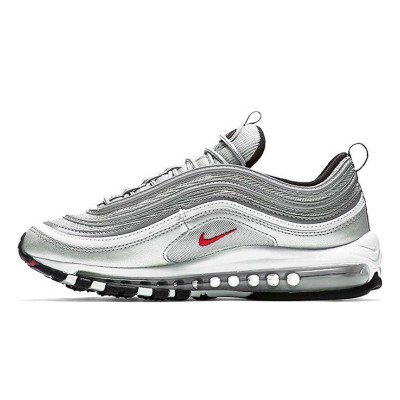 ナイキ エアマックス 97 OG QS シルバーバレット 2017 884421-001 - 伝説のメタリックシルバーとレッドスウッシュ