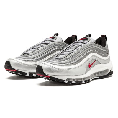 ナイキ エアマックス 97 OG QS シルバーバレット 2017 884421-001 - 伝説のメタリックシルバーとレッドスウッシュ