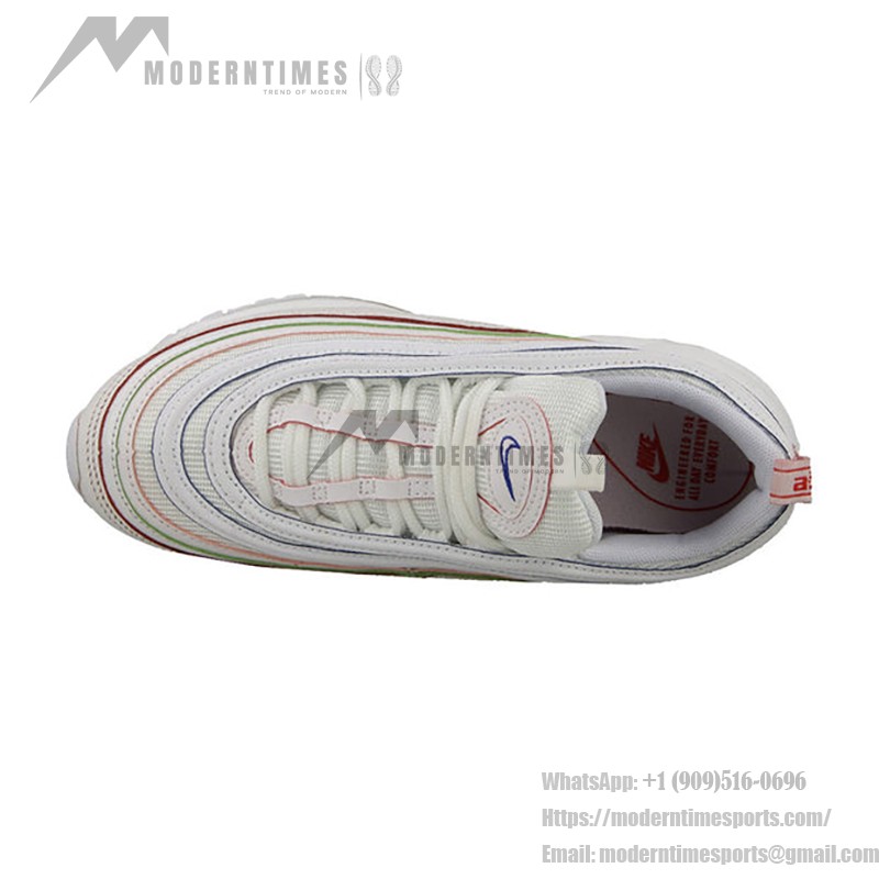 Nike Air Max 97 Rainbow AQ4137-100 Nike Air Max 97 Rainbow AQ4137-100 - ホワイトとレインボーアクセント