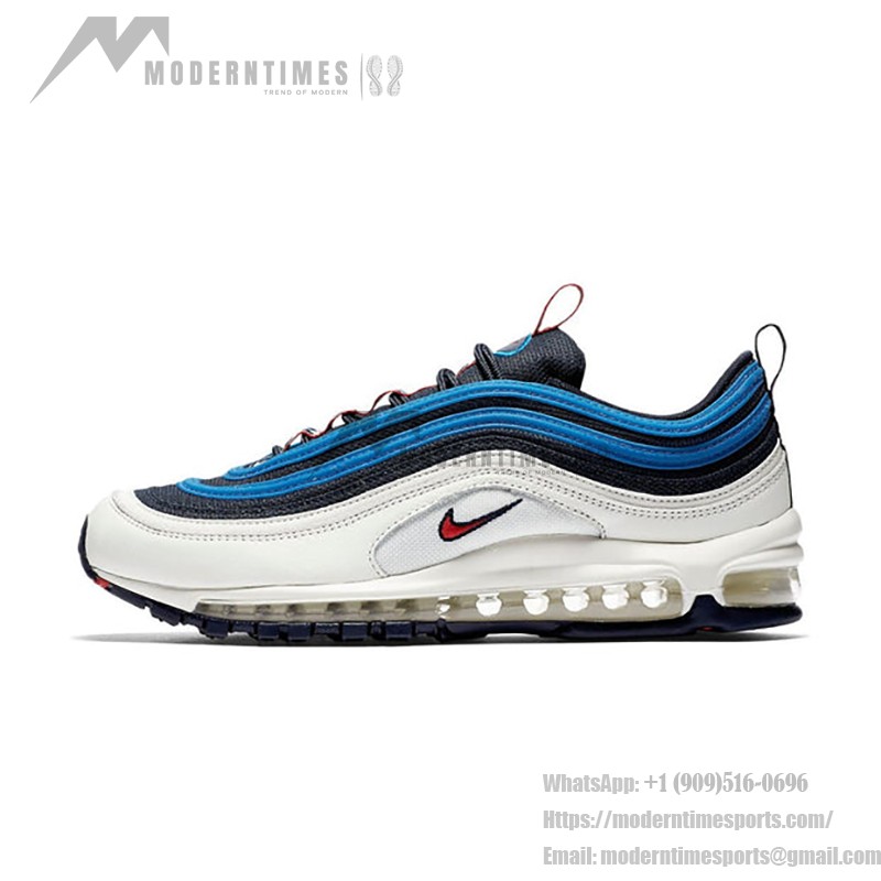 Nike Air Max 97 SE Blue Nebula - ホワイトとブルーデザイン Nike Air Max 97 SE Blue Nebula AQ4126-400 ホワイトとブルースニーカー