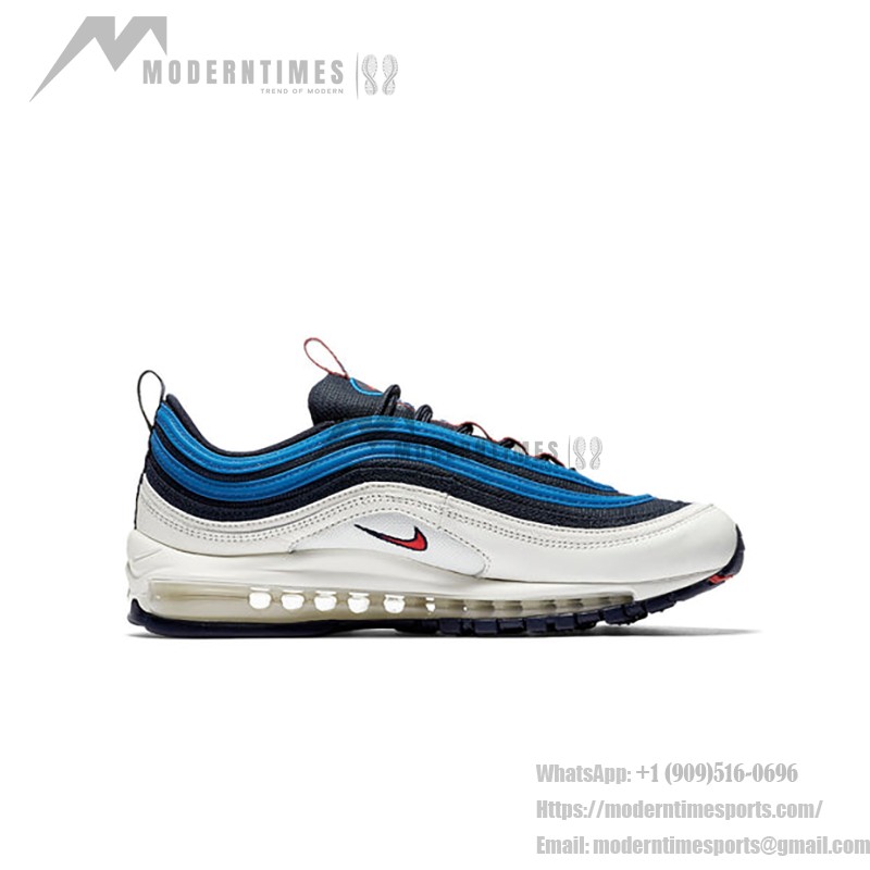 Nike Air Max 97 SE Blue Nebula - ホワイトとブルーデザイン Nike Air Max 97 SE Blue Nebula AQ4126-400 ホワイトとブルースニーカー