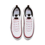 Nike Air Max 97 Script Swoosh - Bold Red and Black Accents Nike Air Max 97 Script Swoosh CK9397-100 in White, Red, and Black