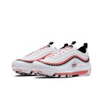 Nike Air Max 97 Script Swoosh - Bold Red and Black Accents Nike Air Max 97 Script Swoosh CK9397-100 in White, Red, and Black