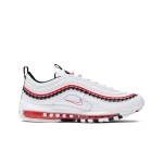 Nike Air Max 97 Script Swoosh - Bold Red and Black Accents Nike Air Max 97 Script Swoosh CK9397-100 in White, Red, and Black