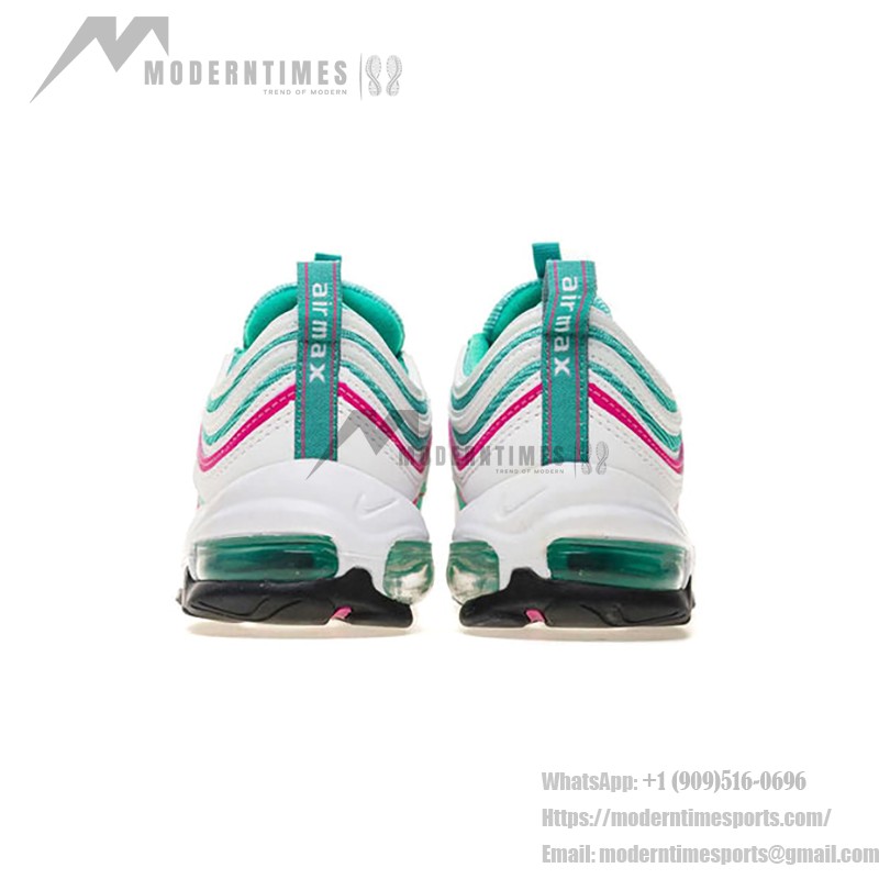 Nike Air Max 97 South Beach 夏スタイル Nike Air Max 97 South Beach 921522-101 ティール ピンク ホワイト スニーカー