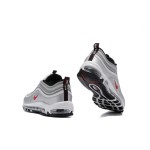 Nike Air Max 97 Silver Bullet - Sleek Silver and Red Design Nike Air Max 97 Silver Bullet 312641-069 with Red Swoosh