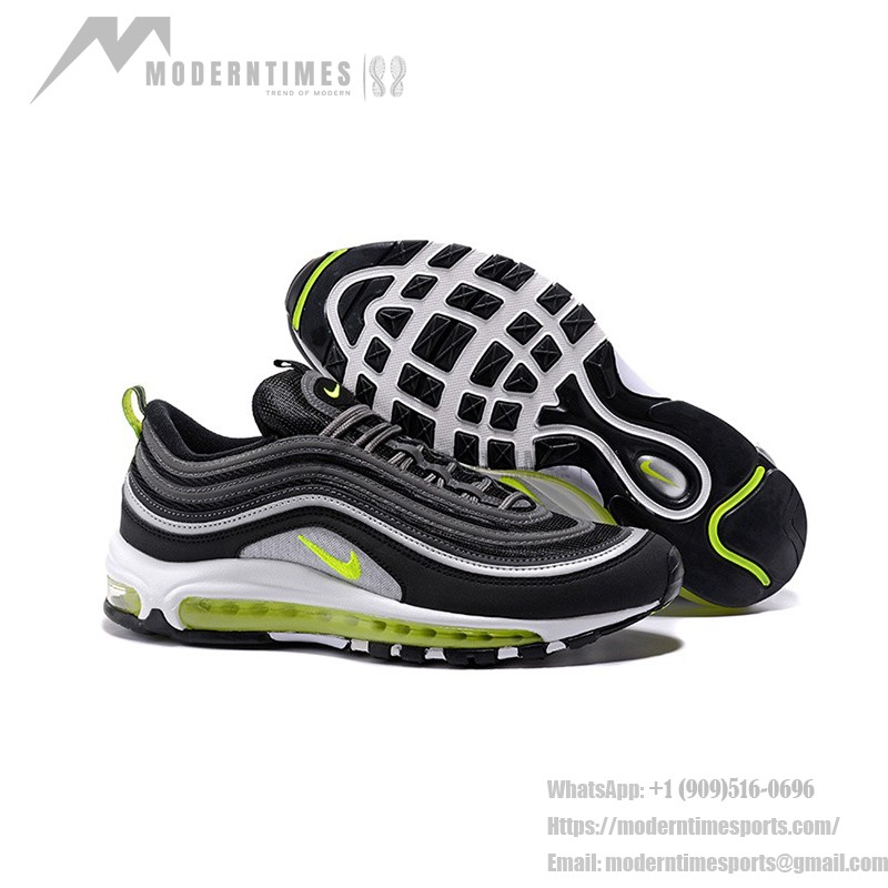 Nike Air Max 97 Black Volt - Sleek Black and Volt Green Design Nike Air Max 97 Black Volt 921626-403 with Silver and Volt Details