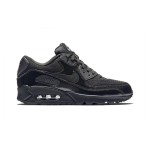 Nike Air Max 90 443817-002 トリプルブラックスニーカー Nike Air Max 90 443817-002 トリプルブラック パテントレザー スニーカー - 洗練されたデザイン
