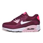 Nike Air Max 90 616730-600 - バーガンディスニーカー Nike Air Max 90 616730-600 - バーガンディスニーカー ピンクとホワイトのアクセント付き